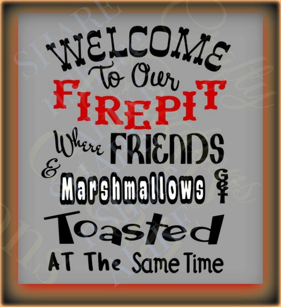 Download Fire Pit SVG Welcome Friends Happy Camper Fall Toasted