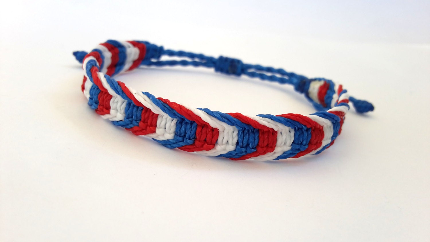 Flag Colors Macrame Bracelet France Flag Bracelet Germany