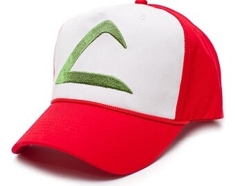 Pokemon Ash Ketchum Embroidered Curved Bill Hat Cap HIGH QUALITY Red