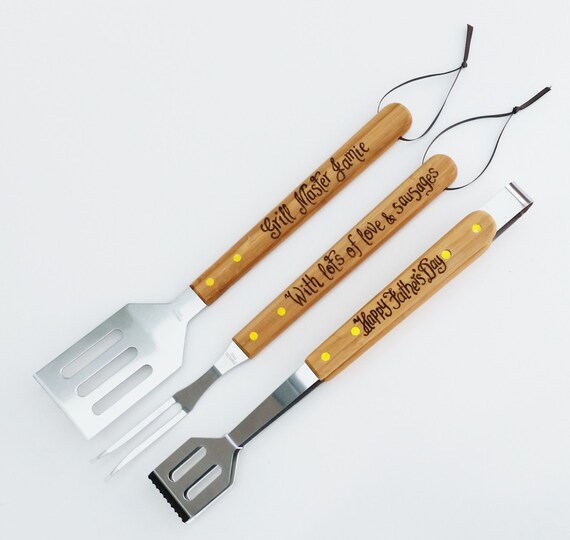 personalised barbecue bbq set grill tools hand by personalised barbecue bbq set grill tools hand by