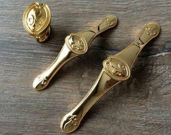 90 105 mm Antik Messing Griffe Türgriffe Türgriff von ARoseRambling