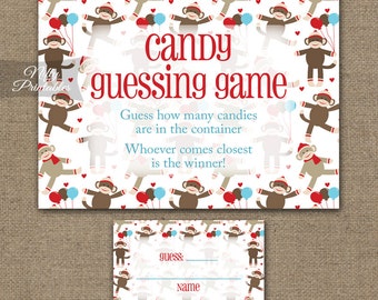Monkey guess game | Etsy