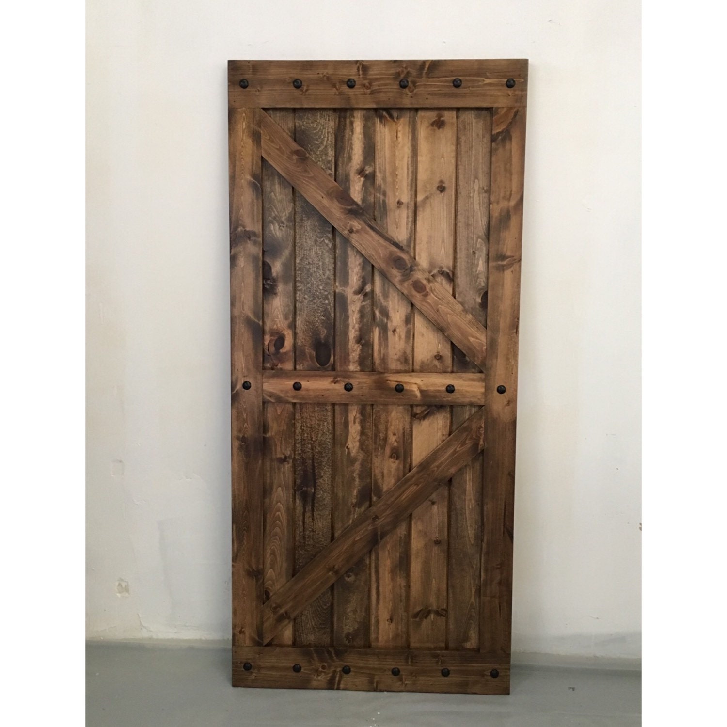Nail Head Trimmed Sliding Barn Door Nail Head Trimmed Sliding Barn Door