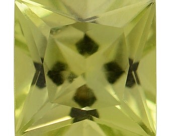 Hebei Peridot Loose Gemstones Square Cut 1A Quality 5mm TGW 0.75 cts.