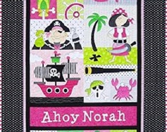Amy Bradley Pirates Quilt Pattern & Pre-cuts Kit for Girl Version