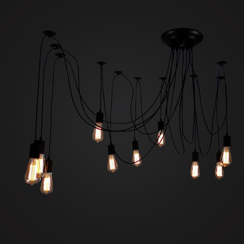 Pendant Lighting Edison Bulb Ceiling Lamp Hanging E27 Squirrel Cage Filament Light Diy Set Bulbs Pendant 110v 220v