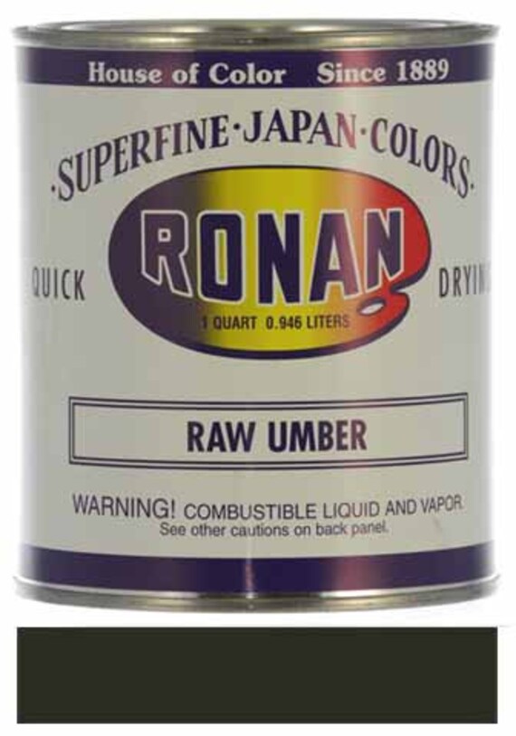 Ronan Japan Colors Fast Dry Oil Paint Raw Umber 8Ounce