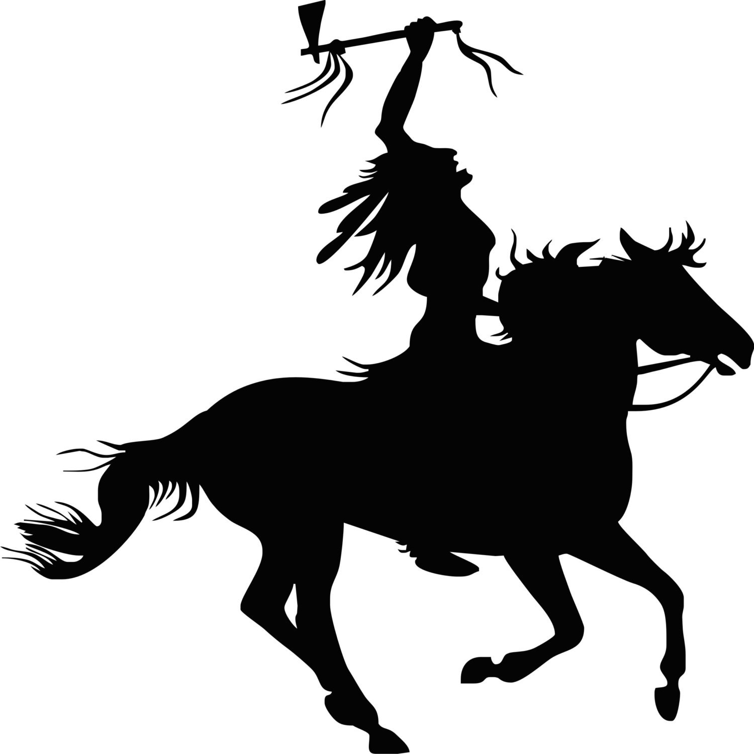 Download SVG DXF EPS Indian War Horse Native American Downloadable File