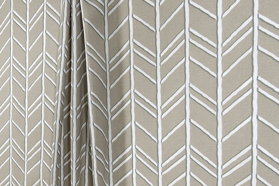 Taupe Grey Herringbone Fabric Designer Home Decor Fabric by the ...  Sold by CottonCircle