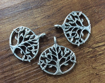 15 pcs Double Sided Tree of Life Charms ,Tree of life Pendants ,Wish Tree Charms