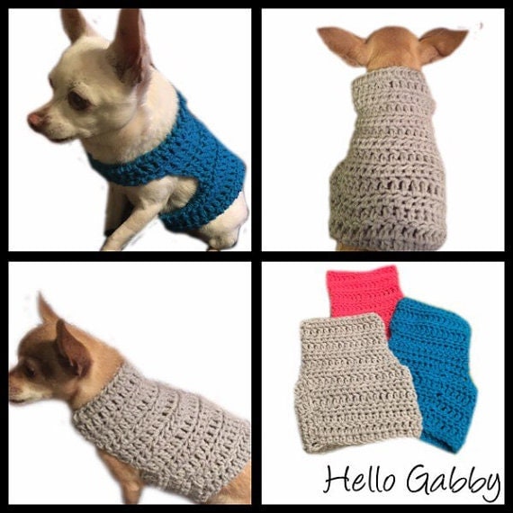 chihuahua pattern crochet sweater Vest Pet Size CROCHET  PATTERN  Dog Dog Small Sweater Chihuahua