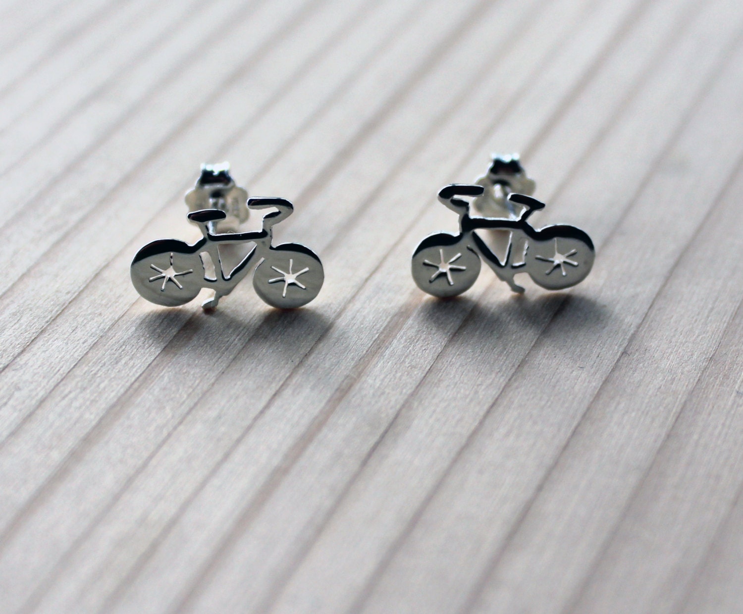 Bike StudsSilver StudsBike Rider JewelrySterling by Gargorock