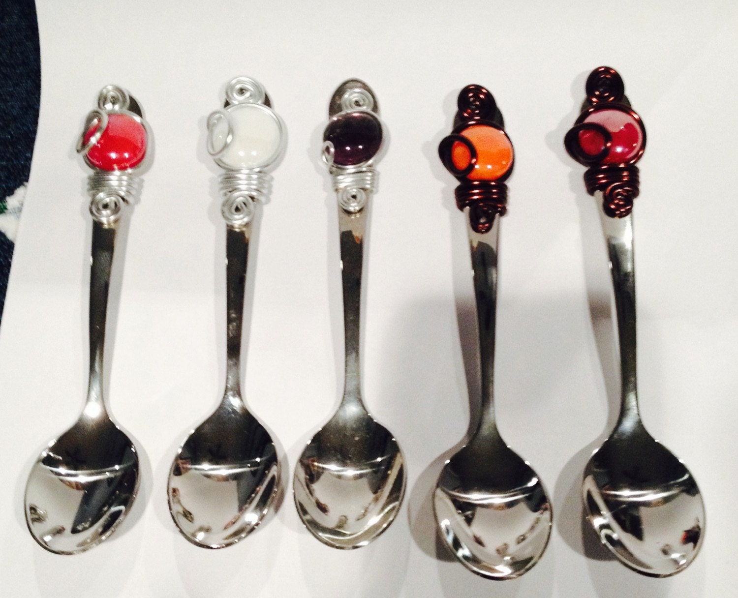 Beaded Dip Spoon by CraftyGalsCreate on Etsy