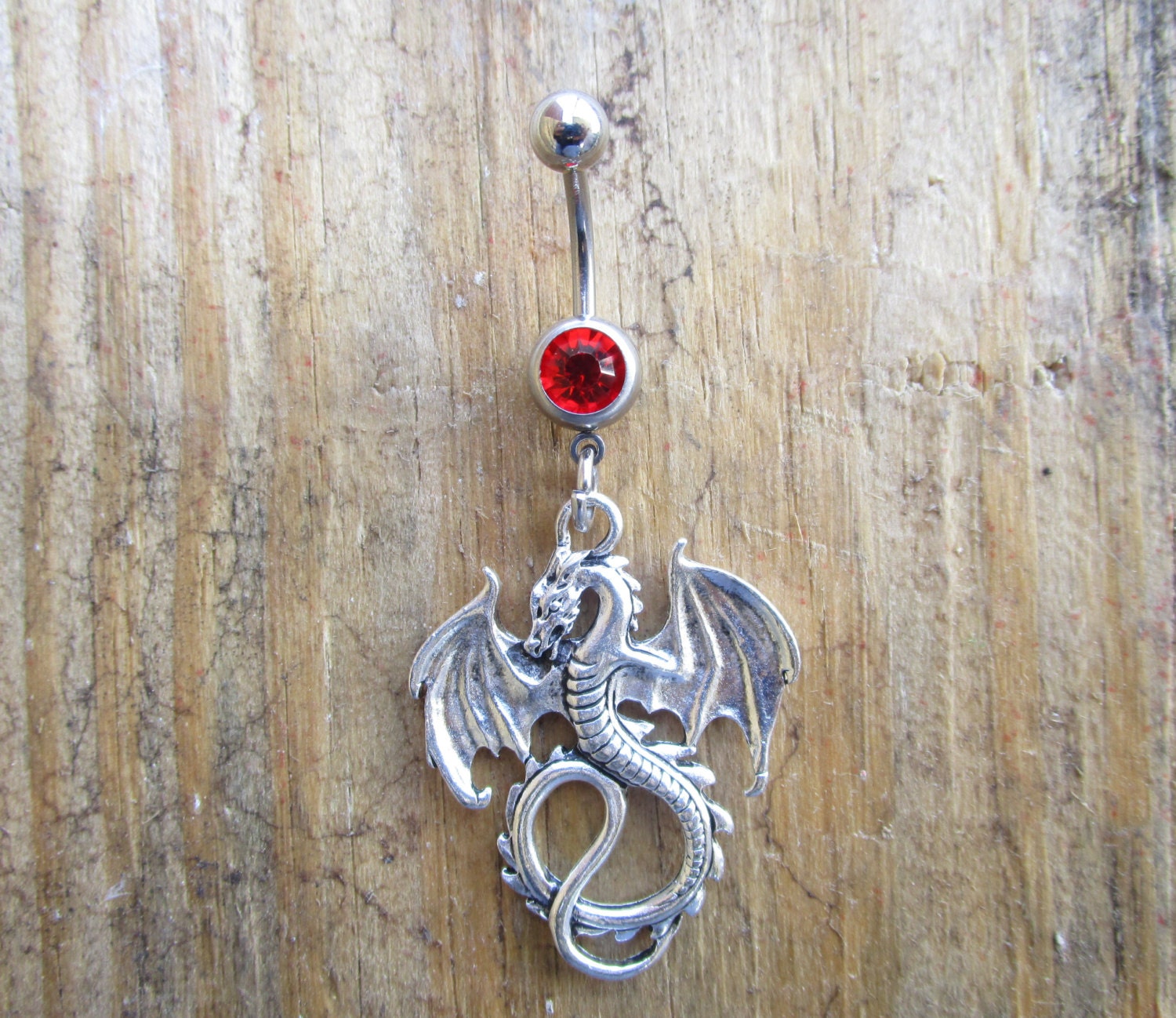 Dragon Belly Button Ring Navel Ring Dangle Belly Ring Body