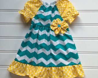 Yellow Dress for Girl, Baby Girl Dress, Girl Summer Dress, Toddler Dress, Toddler Dress, Little Girl Dress, Kid Dress