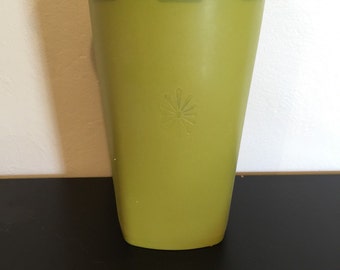 Vintage Green Tupperware Snackeeper canister/ tall tupperware canister/ servalier canister/ Tupperware # 1222