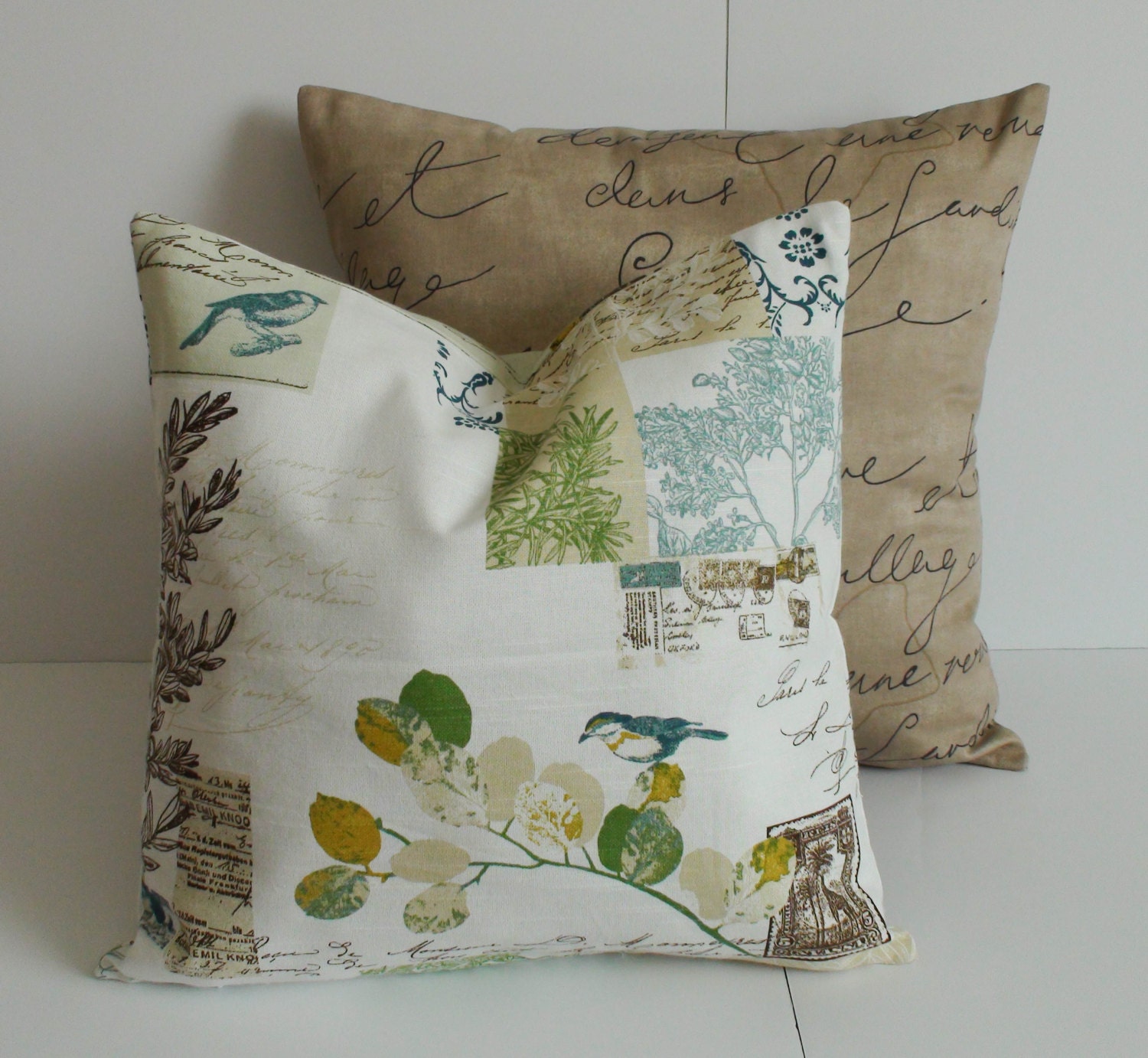 Brown pillow cover 14x14 Throw pillow French by PillowCorner