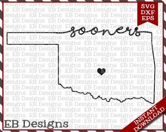 Oklahoma Sooners (SVG, EPS and DXF)