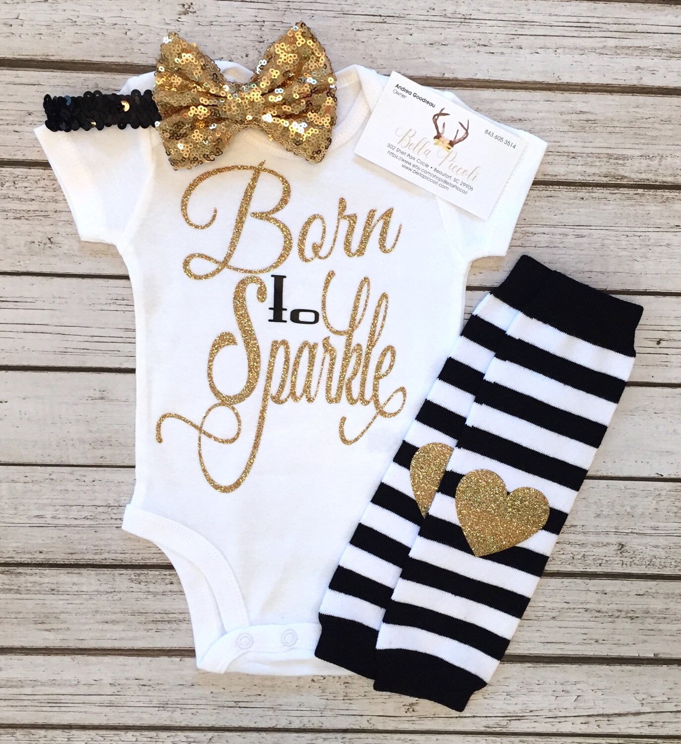 Baby Girl Clothes Born To Sparkle Bodysuit Born To Sparkle