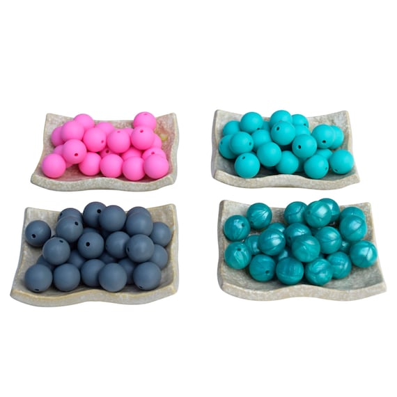 Bulk Silicone Beads 12mm 15mm stars ovals by BabyMunchables