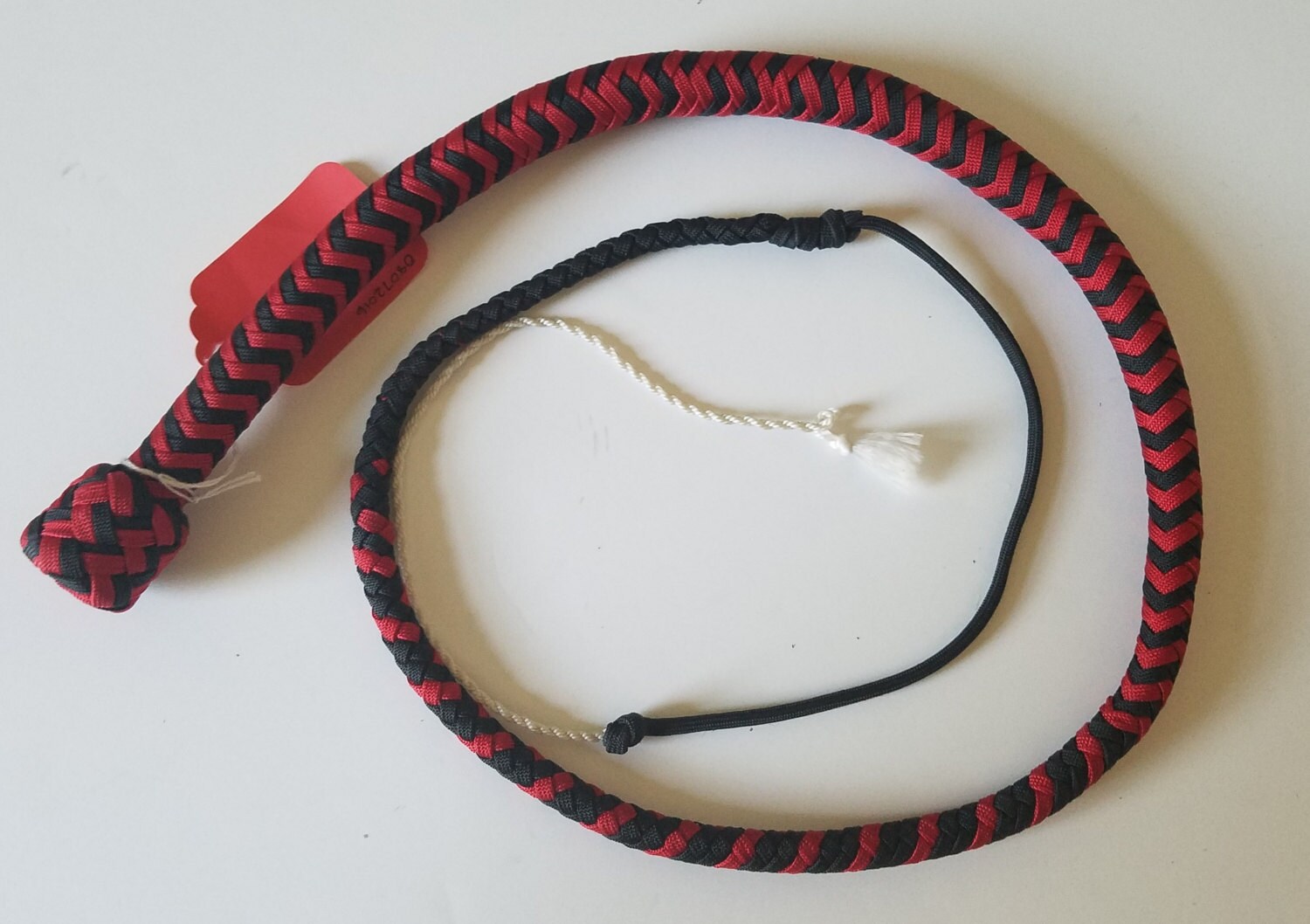 Snake Whip Black and Red Paracord
