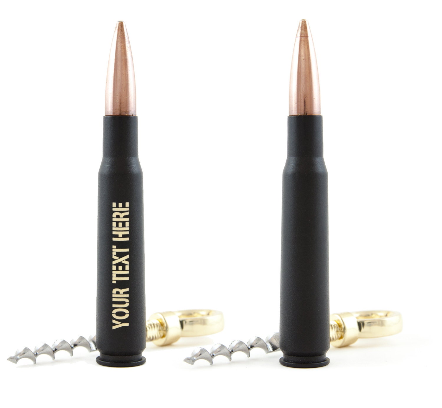 50 Caliber BMG Real Bullet Corkscrew in Matte by LuckyShotUSA