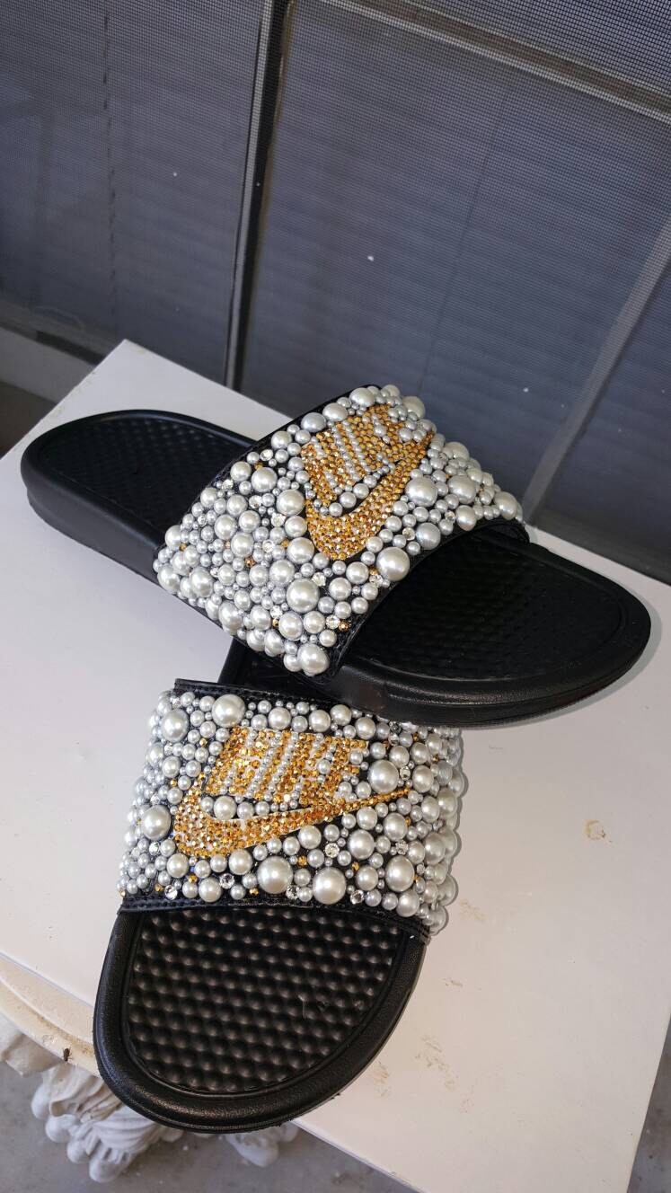pearl nike slides