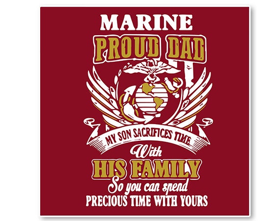 Download Marine Proud Dad Illustration TShirt Design Cut File svg