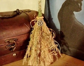 Small magick witches broom besom for cleansing decoration gift altar tool pagan wiccan ritual