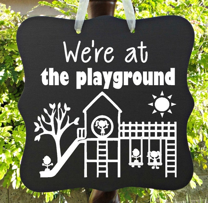 Playground Recess Sign Classroom Kids Children Child by Shambalena