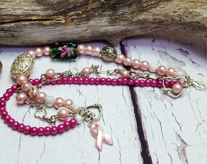 Breast Cancer Awareness Bracelet ~ Show Her She's Still ALL Woman ~ Survivor Gift for Mom, Sister, Auntie, BFF ~ Meaningful, Personalized