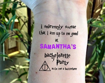 bachelorette tattoo etsy bachelorette tattoo etsy