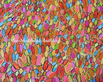 Love Lives Here Fabric~by the 1/2 yard~P & B Textiles~Multi-Colored~00494