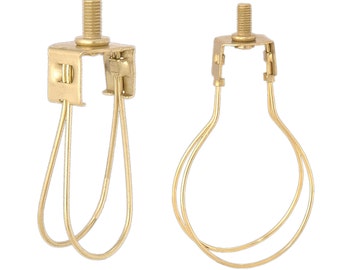 Lamp Shade Adapter (Clips onto Bulbs) No Harp Needed,