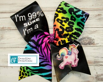 UnIcOrN Cheer Bow