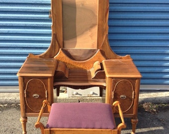 Gorgeous Vintage Vanity with Stool