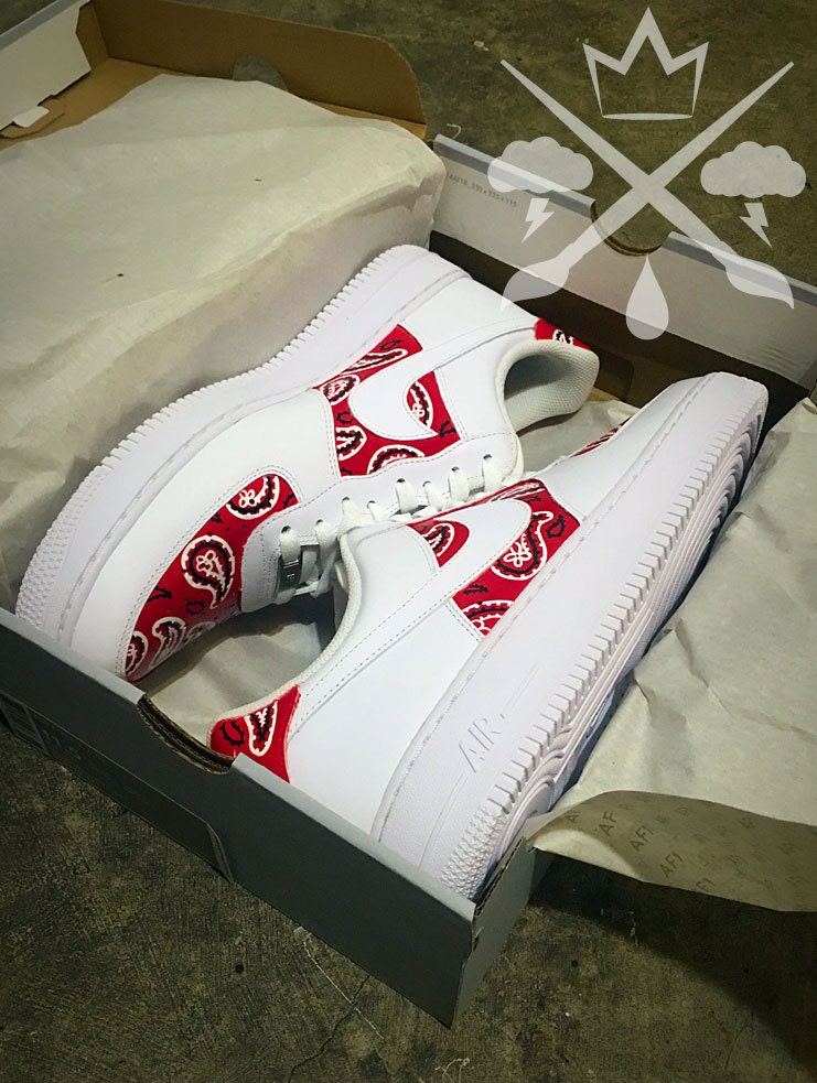 red bandana air force 1