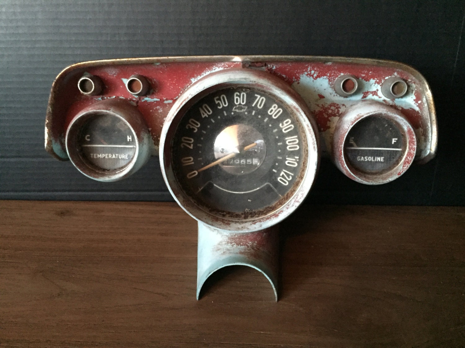 Vintage 1957 Chevy Dash Cluster Instrument Gauge Gauges