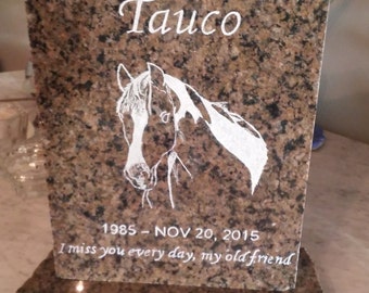 Horse headstone | Etsy