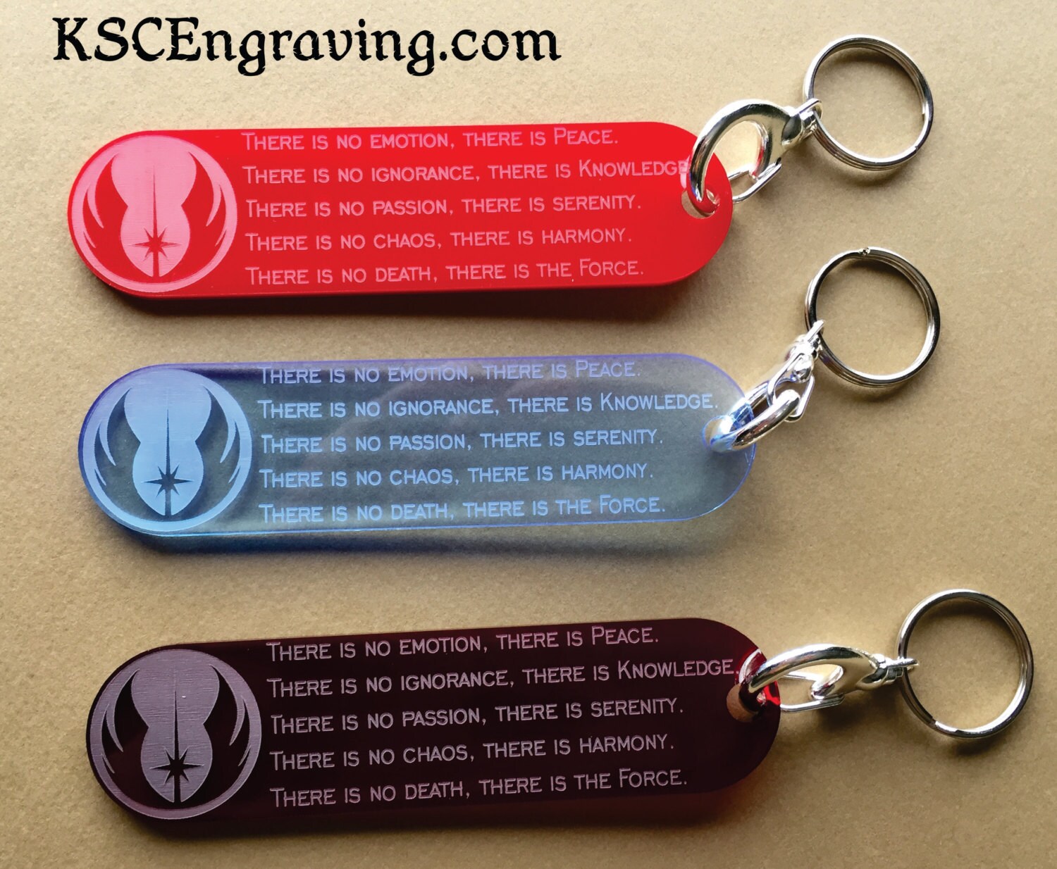 Jedi Code Key Chain
