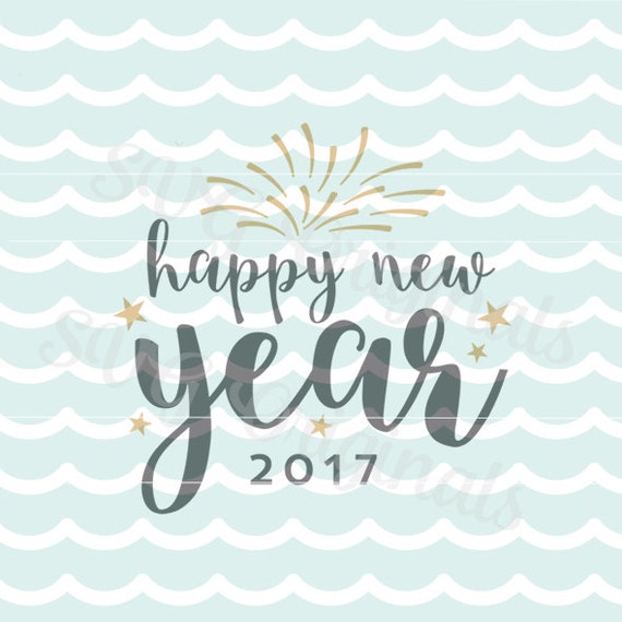 Download Happy New Year 2016 SVG Vector file. Happy New Year Cricut