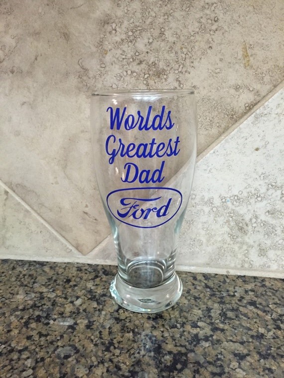 ON SALE Personalized beer glass for dad worlds greatest dad