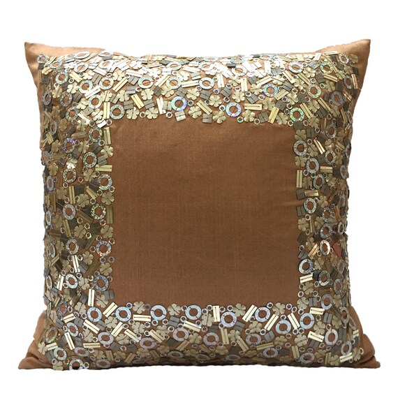 Decorative Throw Pillow Covers Burnt Orange by TheWhitePetalsDecor