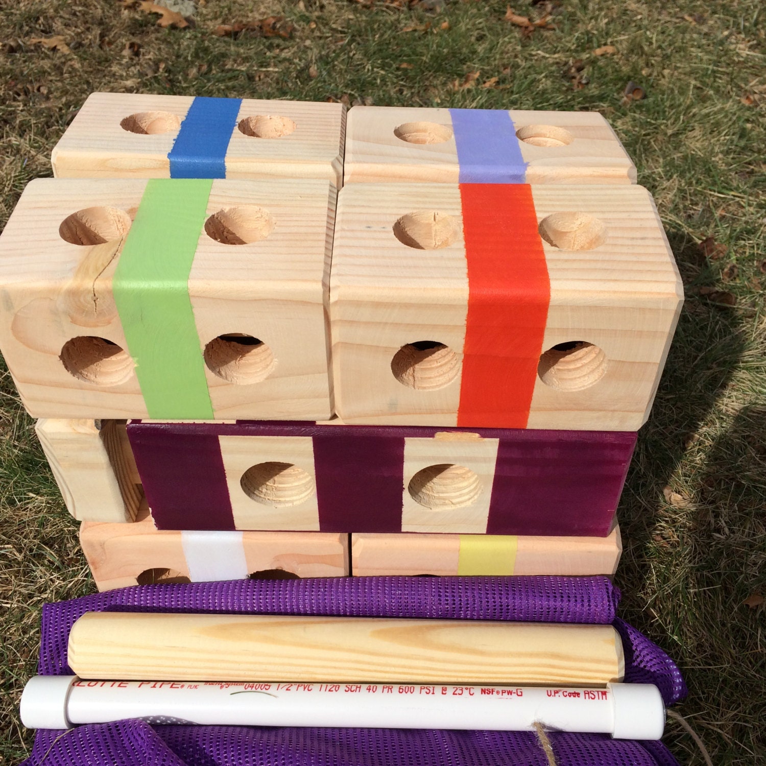 Kubb Game set. Viking Chess Outdoor game Backyard Game