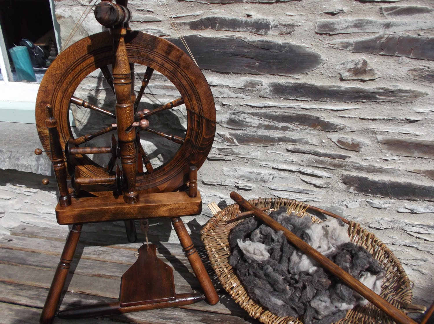 Vintage Haldane Shetland Spinning Wheel