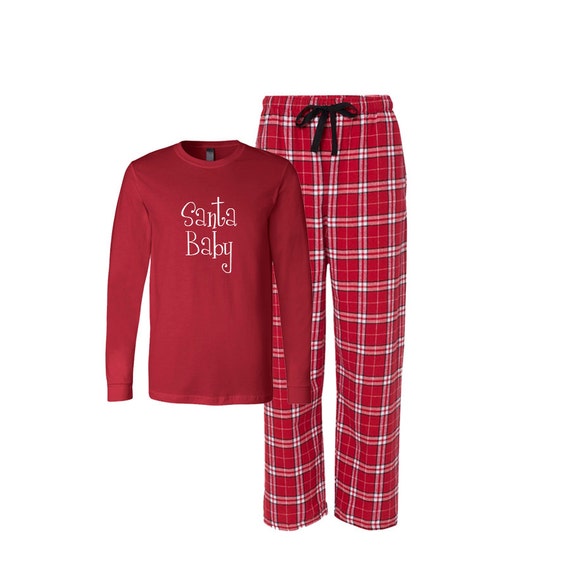 Santa Baby Flannel Pj Set Adult Christmas by GiftsfortheGirls