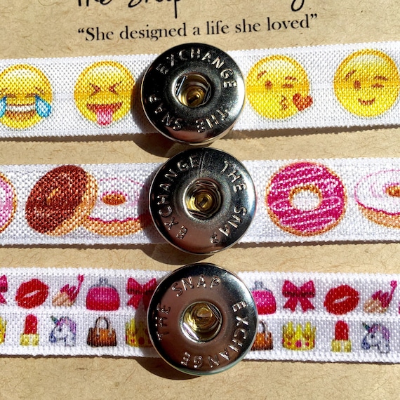 Emoji hair tie donut hair ties emoji charm bracelets stretch