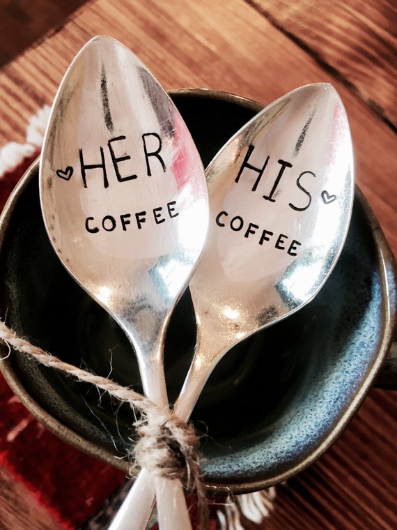 His and Her Coffee Wedding Gift Anniversary Gift Bride