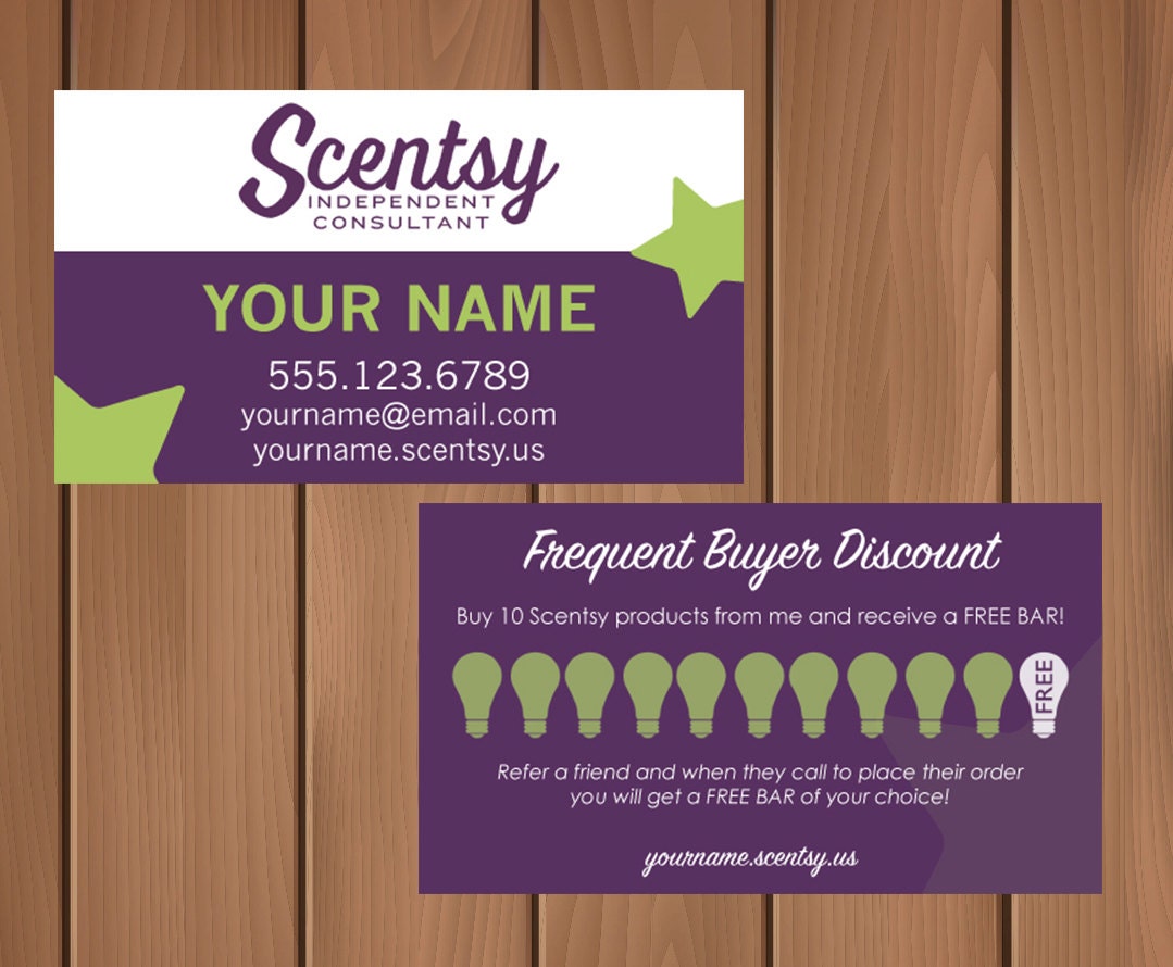 Scentsy Consultant Business Card W Frequent By MyCrazyDesigns