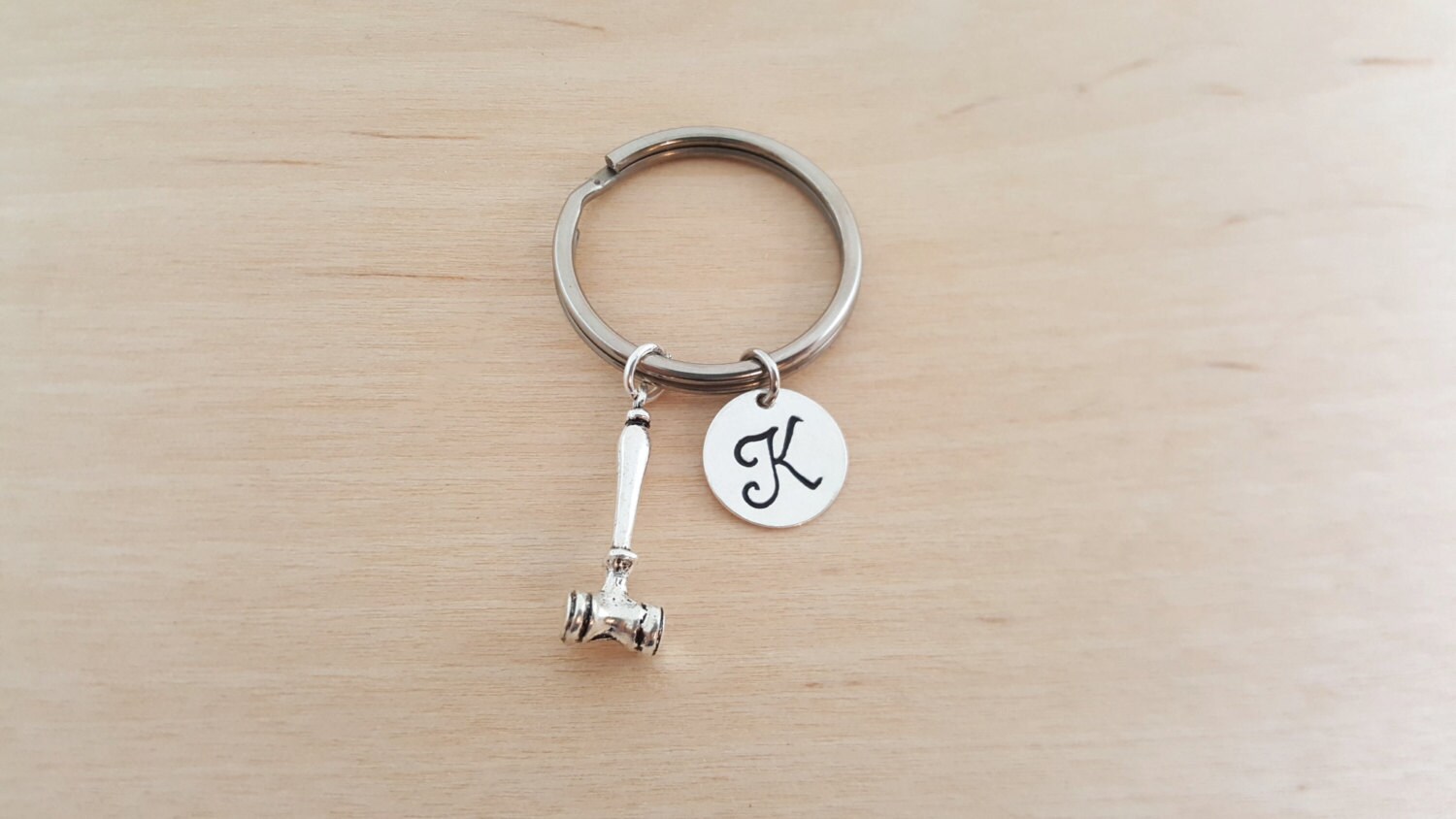 Gavel Keychain Judge / Court Gift Personalized Keychain